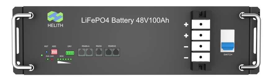 2560Wh 2UモジュールラックタイプLiFePO4バッテリー
